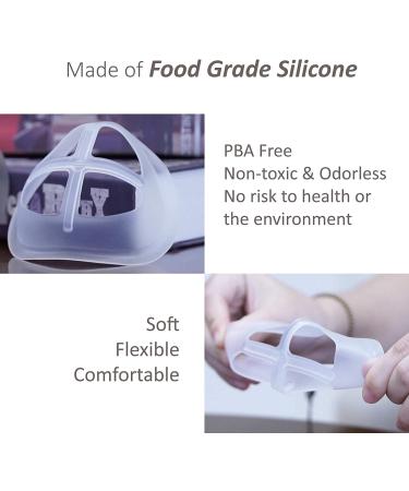 Silicone Mask Bracket - Cool and Breathable Face Mask Spacer - 3pcs Multicolored - Buy Online on GoSupps.com
