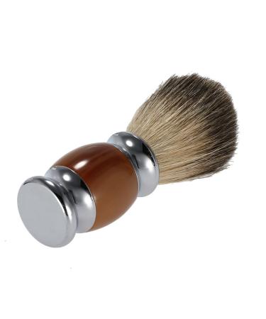Professional Pure Badger Hair Shaving Brush with Resin Handle - Best Barber Tool for Men's Facial & Beard Care - Buy Online on GoSupps.com