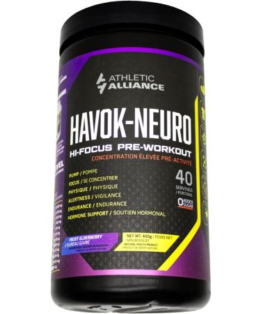 Athletic Alliance Havok-Neuro - Hi-Focus Pre-Workout Powder 23 Servings (Frost Berry) - Buy Online on GoSupps.com