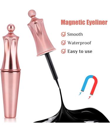 Feadem Magnetic Eyeliner Magnetic Eyelashes with Eyeline Magnetic Eyeliner Kit 3D Reusable Eyelashes with Tweezers Waterproof Long Lasting Eyeliner Magnetic Eyeliner and Lashes Pack - Buy Online on GoSupps.com