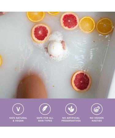 BeYou CBD Bath Bomb - Ylang Ylang & Sandalwood with Red Rose Petals | 100% Pure & Natural Oils | 100mg CBD | Soothe Relax & Restore Sore Muscles - Buy Online on GoSupps.com
