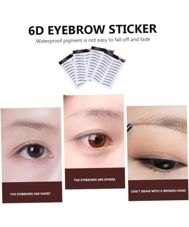 FOMIYES 8 pcs eyebrow stickers makeup false eyebrows cosmetics 6D Hair-Like Eyebrows Stickers 4d - Buy Online on GoSupps.com