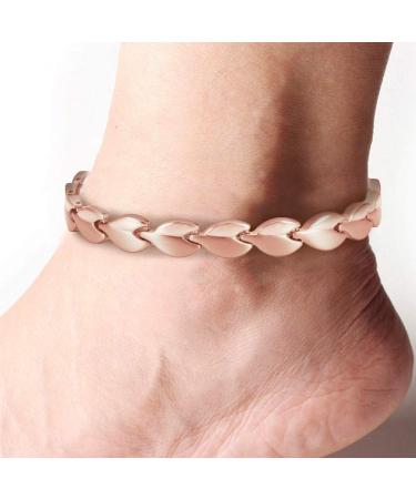 Yino TAC-0088S Titanium Anklets for Women - Pain Relief Magnetic Bracelets 24cm/8mm - Enhance Wellness & Style - Buy Online on GoSupps.com