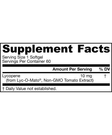 Jarrow Formulas Lyco-Sorb 10 mg Lycopene Softgels - 60 Count for Antioxidant Support - Buy Online on GoSupps.com