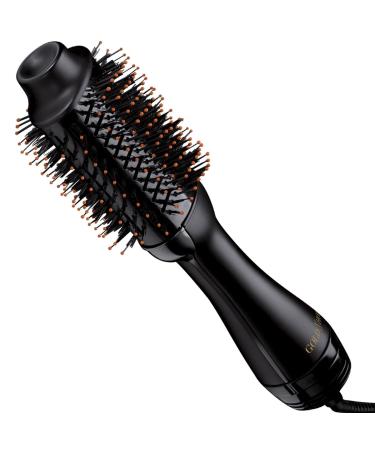 Gold N Hot Professional One-Step Hair Dryer & Volumizer Hot Air Brush Black - Buy Online on GoSupps.com