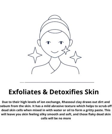 SVATV Rhassoul Clay Powder 8oz - Deep Cleansing Face & Hair Mask | Even Skin Tone & Exfoliation | Natural Ghassoul Clay for Younger Looking Skin - Buy Online on GoSupps.com