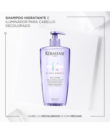 K RASTASE Blond Absolu - Moisturizing & Illuminating Shampoo - For Blonde Hair - Highlighted Bleached & Sensitized - With Hyaluronic Acid - Bain Lumi re - 500 ml - Buy Online on GoSupps.com