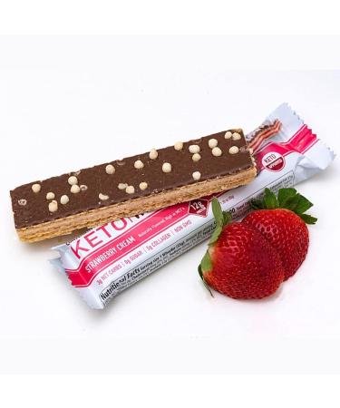 Convenient Nutrition Keto WheyFer Protein Snack Bars - Strawberry Cream 10 Bars | Low Carb, Low Sugar, Ketogenic-Friendly - Buy Online on GoSupps.com