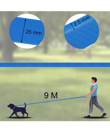 Wolfone 9m Waterproof Dog Leash - Heavy Duty Anti-Slip Recall Tow Line for Training & Outdoor Activities - Buy Online on GoSupps.com