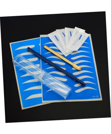 FOMIYES 2pcs Skin Golden Kit Manual Storage Eyebrow Practice Semi-permanent Microblading Pencil Pen - Buy Online on GoSupps.com