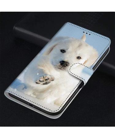 Miago Flip PU Leather Case for Xiaomi Poco X3 NFC - Colorful Pattern Wallet Cover with Card Compartments & Stand - Snow Dog Design - Buy Online on GoSupps.com