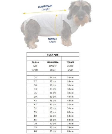Fashion Dog Cura Pets Surgical & Health Bodysuit for Dogs & Cats - 39 cm | International Shipping Available - Buy Online on GoSupps.com