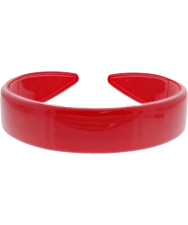 Topkids Accessories Plastic Alice Bands for Women and Girls Hair Bands for Women Headbands for Women's Hair Hair Comb Headband Alice Bands Adult Women Girls Headbands (2.5cm Red) - Buy Online on GoSupps.com