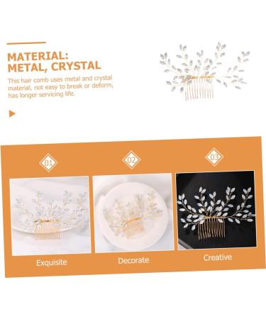 DOITOOL Sweet Rhinestone Hair Accessories Crystal Headpiece Hair Toppers for Women Blue Beads Bridal Hair Womens Hair Accessories Tiara Bride Metal Wig European and American - Buy Online on GoSupps.com