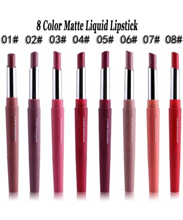 Lucoss Double-Ended Multifunctional Lipstick Double-ended Lipstick and Lip Liner Lip Liner Stick Pencil Matte Colors - Buy Online on GoSupps.com