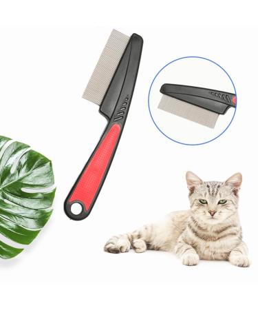 Buy LJFEA Professional Flea Comb for Dogs & Cats - 2 Pack Stainless Steel Lice & Dust Comb with Coarse & Fine Teeth - Ideal for Pet Care - Buy Online on GoSupps.com