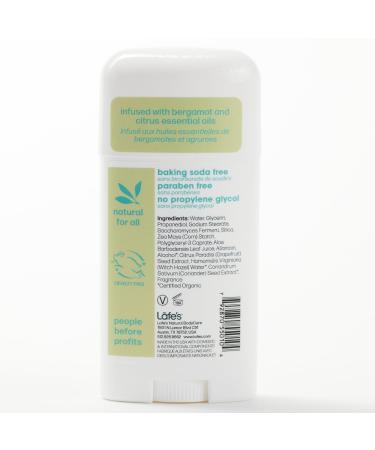 Lafe's Natural Deodorant | 2.25oz Aluminum Free Natural Deodorant Stick for Women & Men | Paraben Free & Baking Soda Free with 24-Hour Protection (Citrus & Bergamot 2.25 Ounce) 2.25 Ounce (Pack of 1) - Buy Online on GoSupps.com