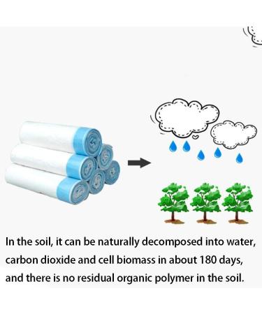 Trash Bags Biodegradable Waste Bin Liners Garbage Bag Degradable Rubbish Bag Drawstring Eco-Friendly Kitchen Large Plastic Bag - Buy Online on GoSupps.com