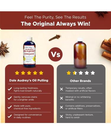 Dale Audrey Nano Hydroxyapatite Mouthwash Oil Pulling for Teeth and Gums | Cinnamon Flavored Organic Mouthwash for Bad Breath | Essential Oils for Teeth Whitening & Fresh Breath Natural Mouthwash 8 oz - Buy Online on GoSupps.com