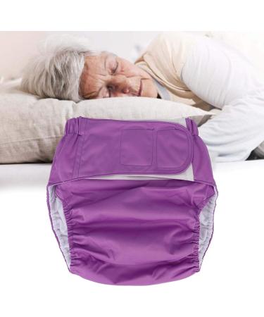 Waterproof Adult Cloth Diapers | Reusable Elderly Swim Diapers - Purple - Buy Online on GoSupps.com