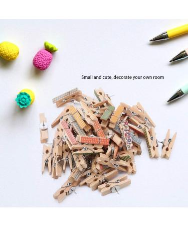 Tyenaza 50pcs Mini Natural Raw Wood Clips - 35x7mm Craft Decoration Clips for Photos & Clothes - Ideal for DIY Projects - Buy Online on GoSupps.com