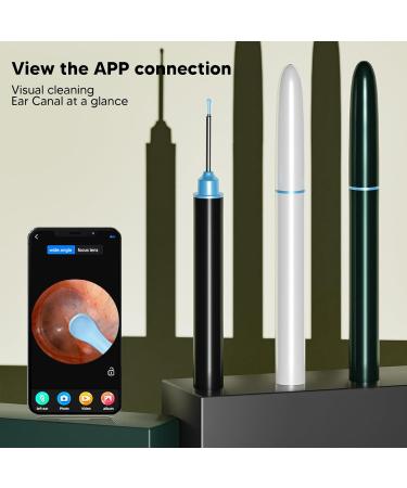 Yuyte Ear Cleaner - 2MP Wax Removal Tool with LED Light 360 Wide-Angle Lens Silicone Tip Dustproof & Waterproof - Buy Online on GoSupps.com