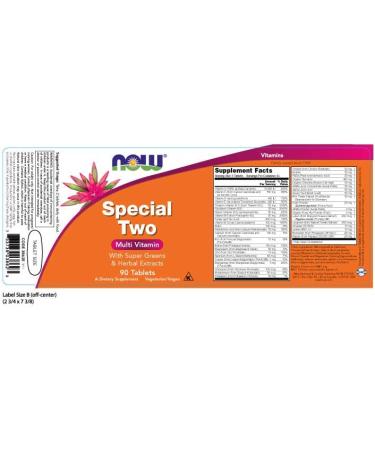 Now Foods Special Two Multivitamin 90 Tablets | Powerful Daily Nutrients - Buy Online on GoSupps.com