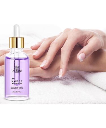 Vitamin Nail Strengthening Cuticle Oil with dropper For Fingernail Or Toenail Nail Strengthener Oil For Damaged And Weak Nails 15ml Lavender scent - Buy Online on GoSupps.com