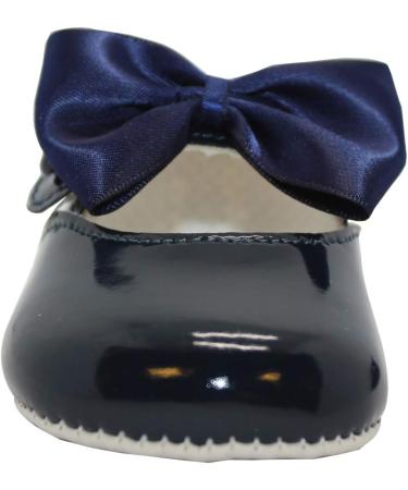 Baby Girls Navy Pram Shoes | Soft Sole | Made in Britain | Size 1 UK Child - Buy Online on GoSupps.com