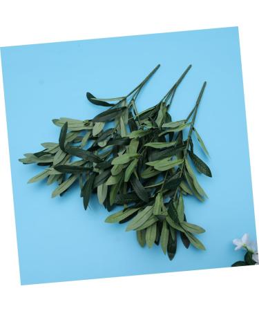 Zerodeko 3pcs Artificial Olive Leaves Stems Office Decoration Simulation Olive Floral Arrangements Olive Branch Home Props Plant Flower Arrangement Supplies Green Leaves Household - Buy Online on GoSupps.com