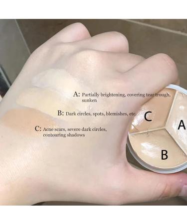 Mint 3-in-1 Face Foundation Cream & Powder Puff Set - Sweet Mint Concealer for Flawless Makeup Application - Buy Online on GoSupps.com