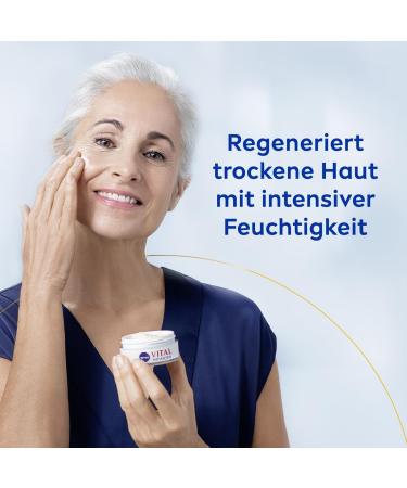 NIVEA VITAL Soin de jour anti-rides Intensiv Plus SPF 15 soin du visage pour peaux matures l'huile d'argan naturelle et au calcium cr me de jour avec SPF pour une hydratation intense (50 ml) Huile d'argan 50 ml (Lot de 1) - Buy Online on GoSupps.com