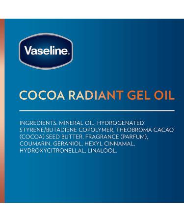 Vaseline Intensive Care Cocoa Radiant Body Gel Oil 6.8 oz | Cocoa Butter Scented | Hydrating Skin Moisturizer - Buy Online on GoSupps.com