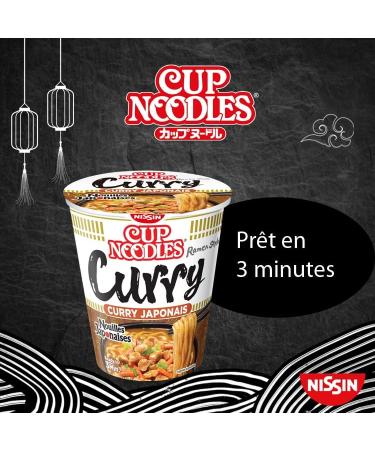 NISSIN Japanese Noodles - Spicy Curry Flavor - 1 box of 8 cups of 67g - Buy Online on GoSupps.com