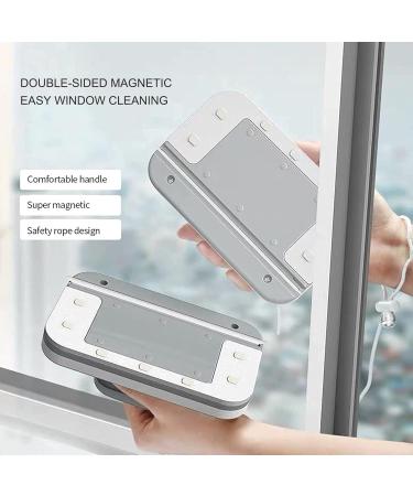 LTLJX Magnetic Window Cleaner Double Sided Outside Window Cleaner Tool with Comfortable Handle Wiper for High-Rise Glass Or Fish Tanks Glass Thickness 18 to 30mm - Buy Online on GoSupps.com