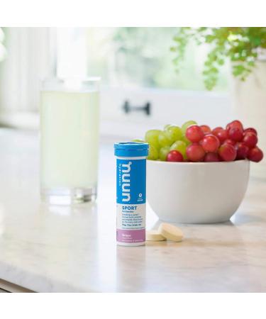 Nuun Active Grape Electrolyte Hydration Tablets - 6 Tubes of 10 Tabs | International Shipping Available - Buy Online on GoSupps.com