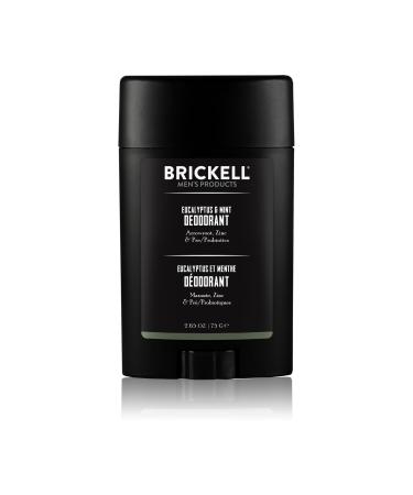 Brickell Men's Products D odorant naturel pour hommes naturel et biologique sans aluminium sans alcool et sans bicarbonate de soude 78 ml (Eucalyptus et menthe) Eucalyptus & Mint