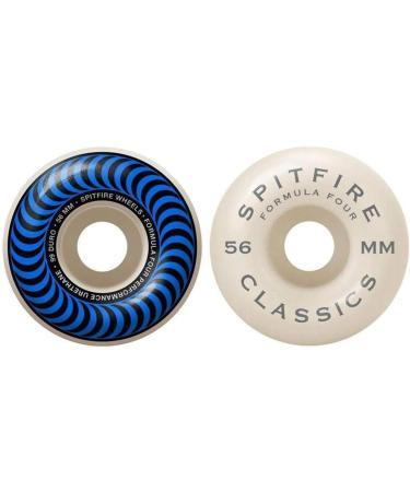Spitfire F4 Classics 99A Blue/White Skateboard Wheels 56mm - Buy Online on GoSupps.com