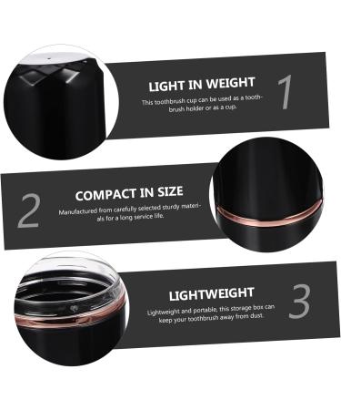 Homsfou Travel Wash Becher Container - 2er-Box Toothbrush Case & Cover for Travel | International Shipping Available - Buy Online on GoSupps.com