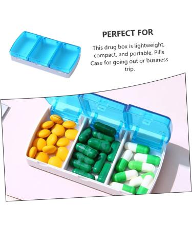 Portable 3-Compartment Medicine Organizer | Travel Pill Storage & Earplug Case - Buy Online on GoSupps.com