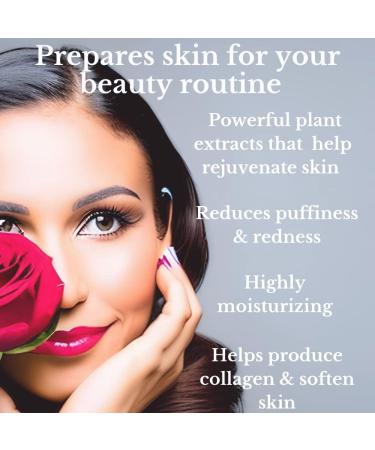 Organic Rose Water Toner - Hydrating Face Mist with Glycerin - Agua de Rosas para La Cara Hidratante - Buy Online on GoSupps.com