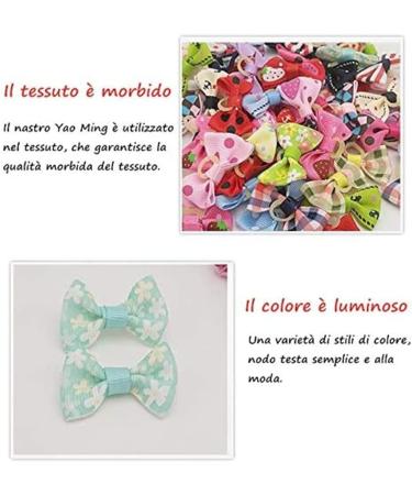 Voarge 50-Piece Dog & Cat Hair Accessories Set - Hairpins & Clips with Elastic Loop - Perfect for Pets Worldwide - Buy Online on GoSupps.com