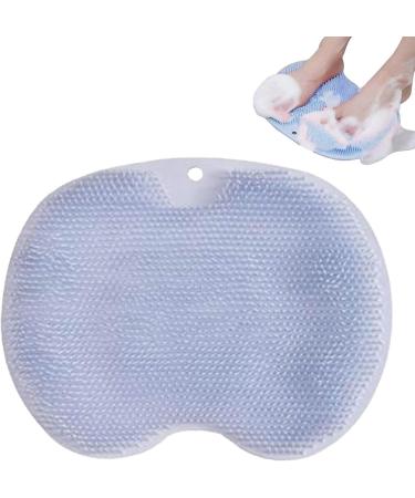 Richolyn Silicone Foot Scrubber - Anti-Slip Shower Back Scrubber | Remove Dead Skin Improve Circulation | Suction Cup Design - Blue - Buy Online on GoSupps.com