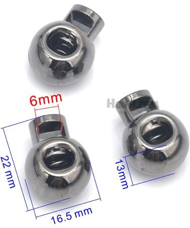 Hole Cord Lock Stopper spring buckle Cord Locks 30pcs/lot Big Round Metal Alloy Stoppers Toggle 6mm Cord Locks Drawstring Lock One Hole(Black Nickel) 22*16.5*13mm Black Nickel - Buy Online on GoSupps.com