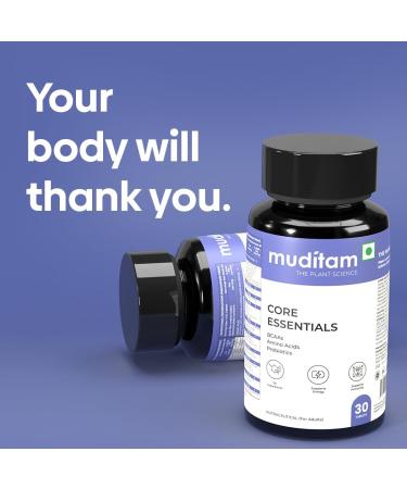 Muditam Ayurveda Core Essentials 60 Tablets | Daily Herbal & Multivitamin Supplement | Ayurvedic Inspired Formula | General Wellness & Lifestyle Support (1) - Buy Online on GoSupps.com