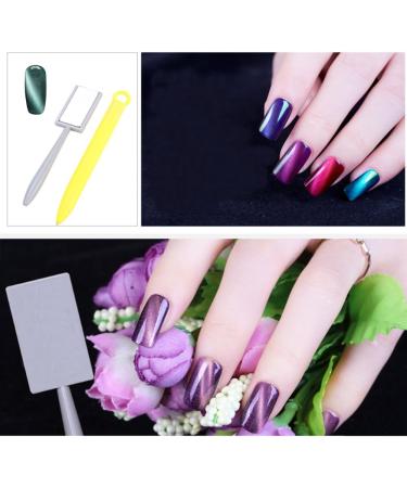 Long-Lasting Double-Head Gel Magnet -11Pcs/Set 3D Cat Eye Magnetic LED Polish Soak Off Stick Manicure Nail Art Tools - Buy Online on GoSupps.com