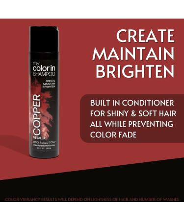 MyColorIn Metallic Copper Color Depositing Shampoo | Sulfate & Paraben Free Hair Dye | 8 Vibrant Shades | Made in USA | International Shipping - Buy Online on GoSupps.com