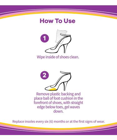 Dr. Scholl's BALL OF FOOT Cushions for High Heels (One Size). Relieve and Prevent Ball of Foot Pain with Discreet Cushions that Absorb Shock and Make High Heels more Comfortable - Buy Online on GoSupps.com