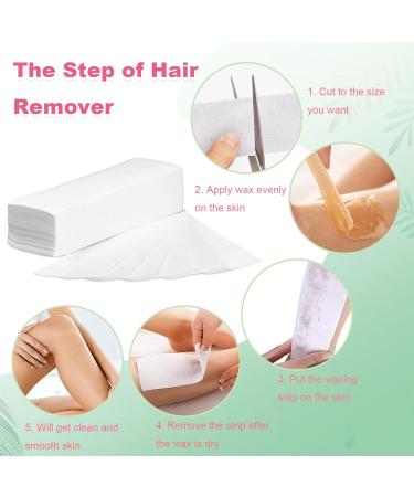 UICCVOKK Wax Strips paper Wax Hair Removal Strips Non-woven Waxing Paper Wax Strips Face Paper Waxing Strips Wax Paper Sheets Strip Wax Sheets Wax Strips Facial and Body Hair Removal (80pcs) - Buy Online on GoSupps.com