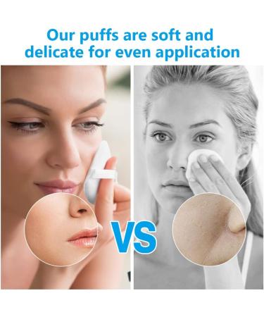 Ainiv 12 PCS Triangle Makeup Puff - Reusable Soft Powder Sponge - Dual-Use Face Powder Puff for Foundation, Blush, and Pressed Powder - 12PCS Black+White - Buy Online on GoSupps.com